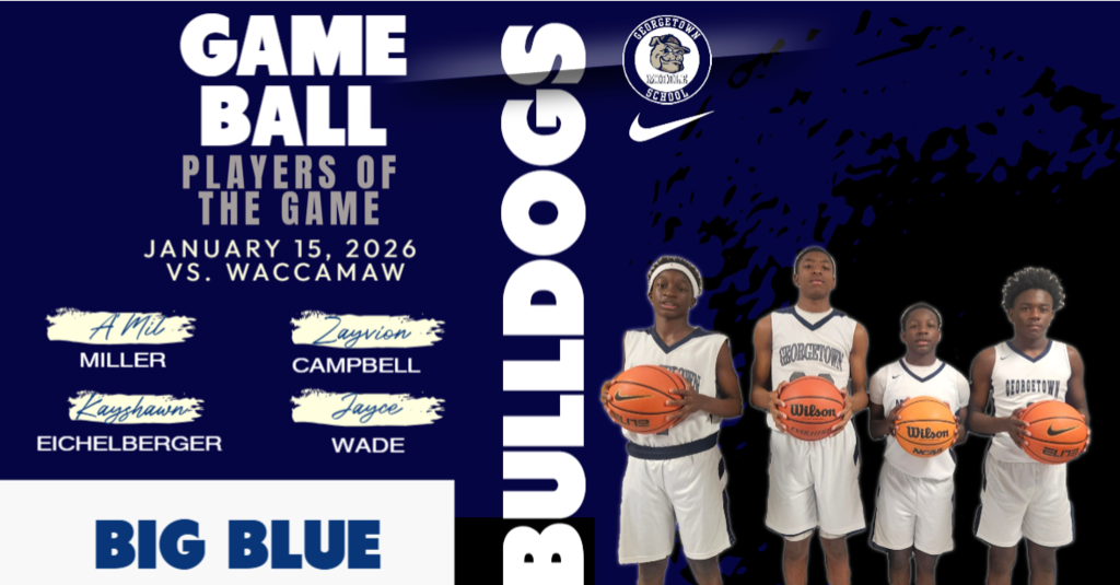 🐾💙 B-TEAM BOYS = BIG BLUE ENERGY! 💙🐾  🔥 PLAYERS OF THE GAME 🔥 🏀 Kayshawn Eichelberger 🏀 Zayvion Campbell 🏀 Jayce Wade 🏀 Amil Miller  📅 January 15, 2026 🐶 Bulldogs vs. Waccamaw  These young Bulldogs came ready to WORK! 💪 They showed hustle, heart, teamwork, and that BIG BLUE pride from start to finish! 🐾💙  When it’s time to show up and show out… BIG BLUE DOES IT EVERY TIME! 🔥🔥  👏 Let’s hear it for our B-Team stars!