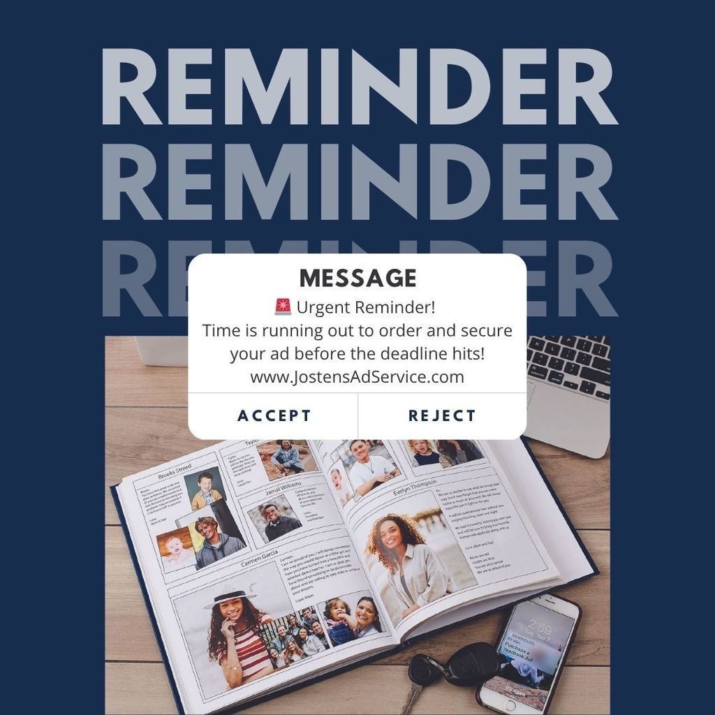 Senior Yearbook Ads have been extended to February 2, 2026. 