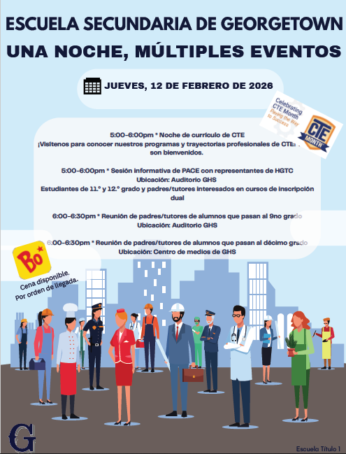 GEORGETOWN HIGH SCHOOL ONE NIGHT, MULTIPLE EVENTS THUR, FEB 12, 2026