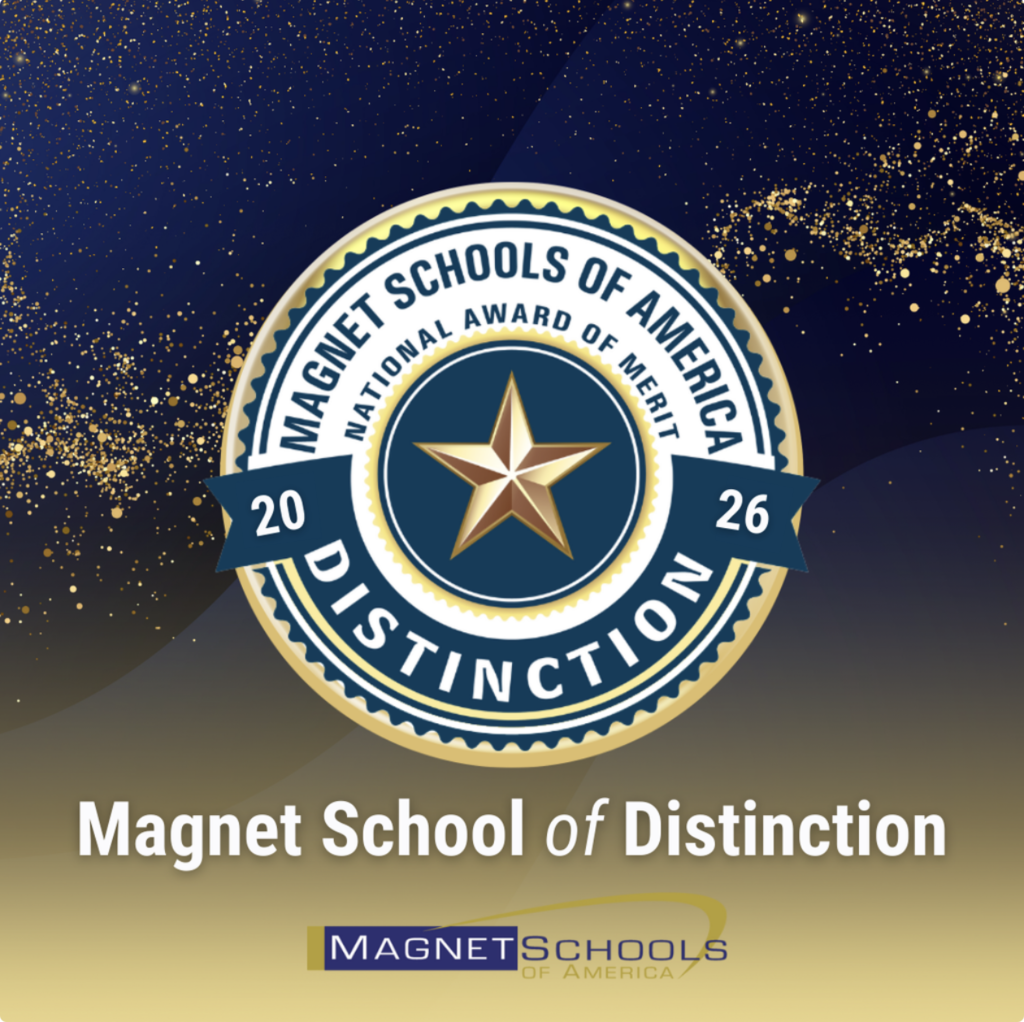 Poster showing Magnet School of Distinction Logo