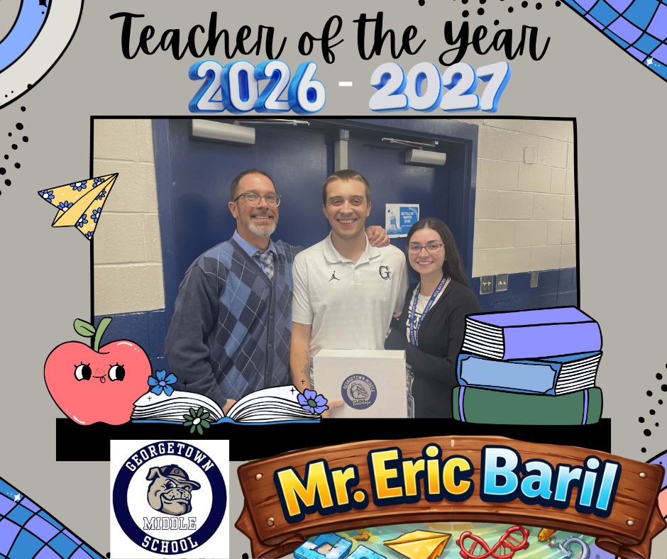 🎉🏆 CONGRATULATIONS to our Teacher of the Year 2026–2027 🏆🎉  None other than Mr. Eric Baril 👏💙  Seriously at BIG BLUE, you have to be in it to WIN, and Mr. Baril proves that every single day. He shows up, shows out, and gives his all no matter the role.  Not only is he an outstanding STEM Teacher, he is also a Coach, a Bus Driver, and a true team player. Talk about a TRIPLE threat 🔥🚍📚  This recognition is well deserved. Thank you for your dedication, leadership, and commitment to our students and school community.  BIG BLUE vibes at their BEST 💙🐾👏