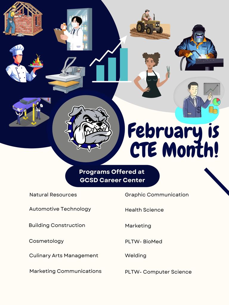 February is CTE Month! 🎉 We are so grateful for our incredible CTE teachers who work every day to prepare students for college, careers, and life beyond the classroom. Thank you for helping build the future of Georgetown County, one student at a time! #GeorgetownBulldogs #CTEMonth #FutureReady