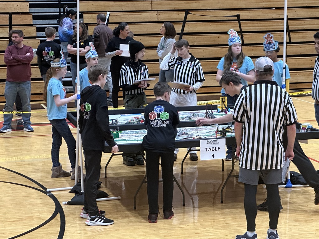 Lego-Robotics Team during their competition.