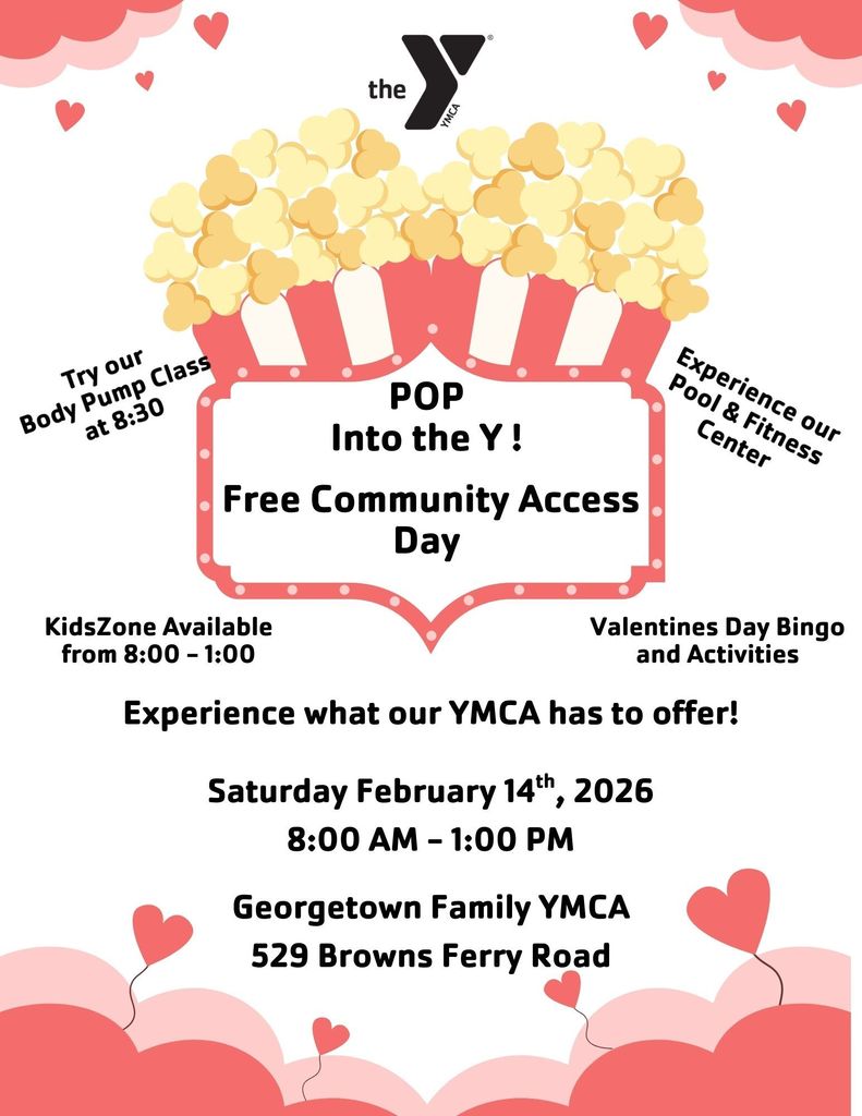 Pop into the Y Event Flyer