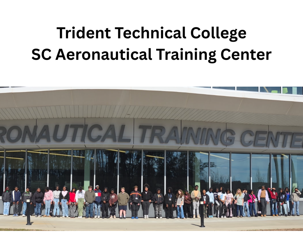 Our students standing outside of the SC  Aeronautical Training Center building.