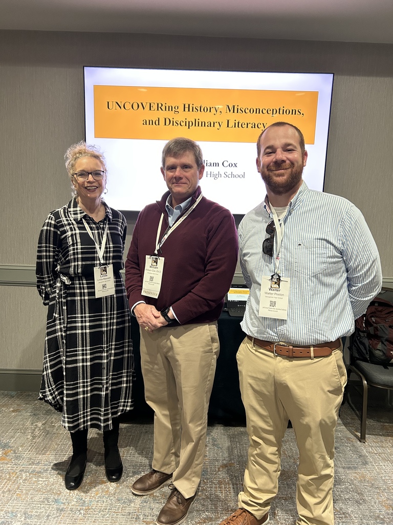 This past week, several of our GHS Faculty members attended the Palmetto State Literacy Association Conference in Hilton Head, SC. We would like to give a special shout-out to Dr. William Cox who represented GHS and GCSD well as he presented on Uncovering History, Misconceptions, and Disciplinary Literacy. We are so proud of you! #GoBulldogs #ReadingthepastWritingthefuture