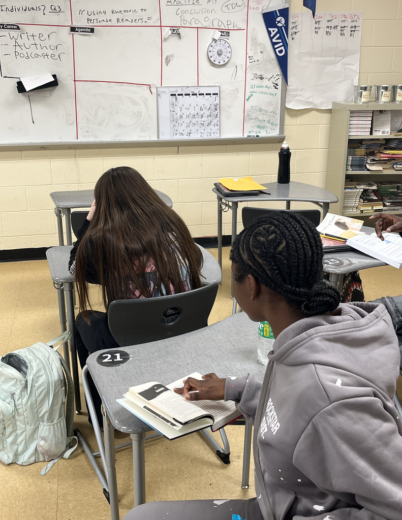 Carvers Bay Middle students are reading during the Read Across Georgetown Day.