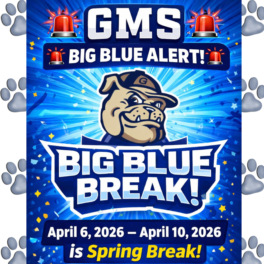 🎉 Spring Break is Coming! 🎉  📅 April 6, 2026 – April 10, 2026  📚 School will be CLOSED for Spring Break  Take this time to rest, recharge, and enjoy time with family and friends! We hope our BIG BLUE Bulldogs have a safe, fun, and relaxing break.  💙 Stay safe 💙 Have fun 💙 Come back ready to learn!