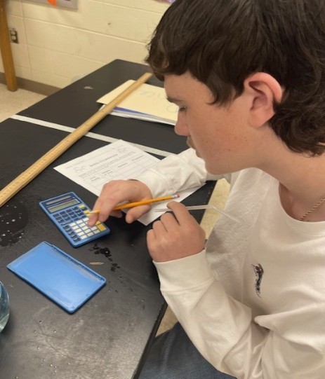 8th grade student celebrating pi day