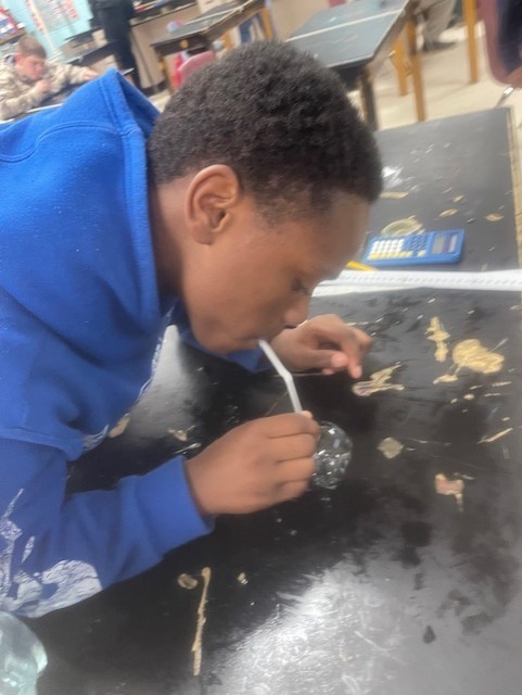 8th grade student celebrating pi day