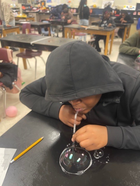 8th grade student celebrating pi day