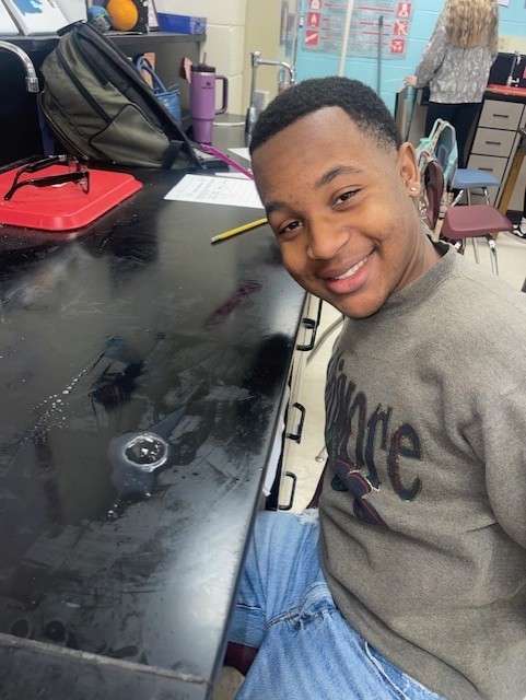 8th grade student celebrating pi day