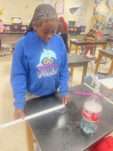 8th grade student celebrating pi day