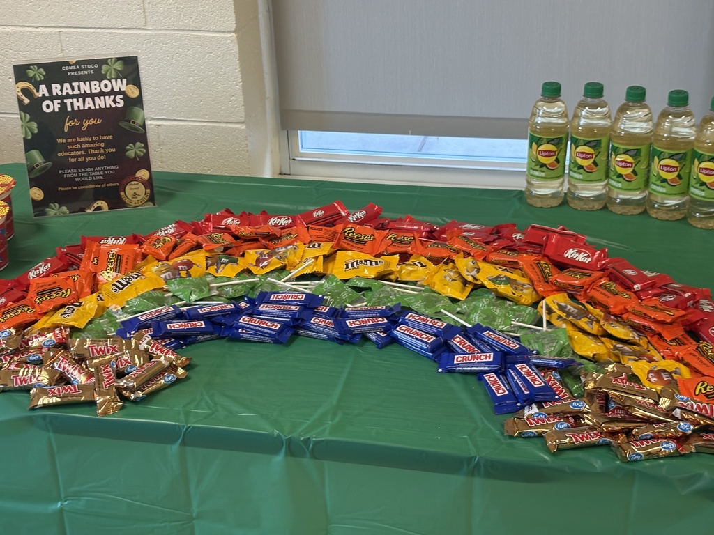 A table of colorful goodies for our educators.