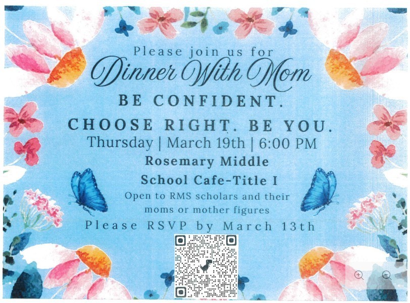 Dinner with Mom flyer