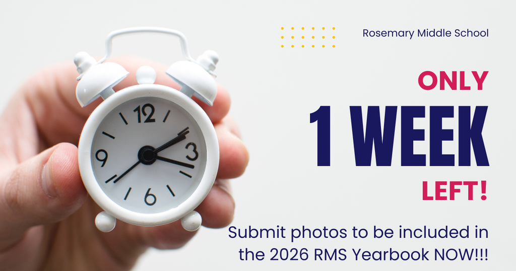 Last week to submit photos to be used in the 2026 RMS Yearbook