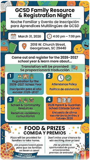 GCSD Family Night flyer