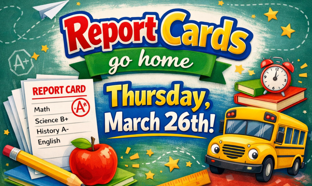 Report Cards go home on Thursday