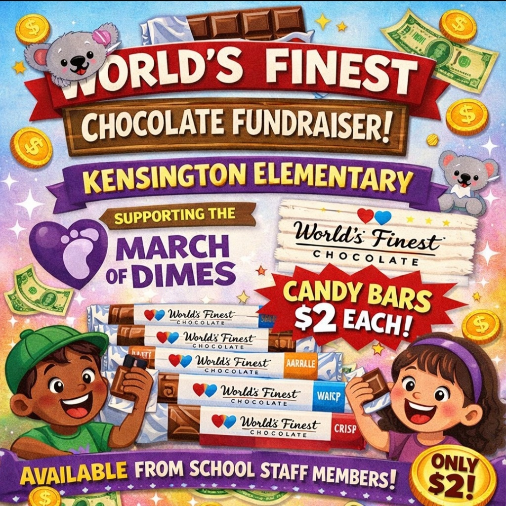 World Finest Chocolate Bar sales have begun. Each bar to $2. 