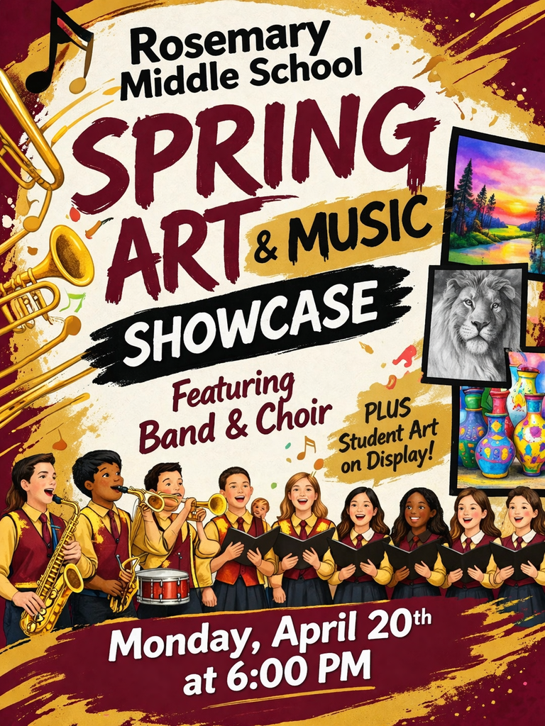 RMS Spring Art & Music Showcase Monday, April 20th @ 6pm