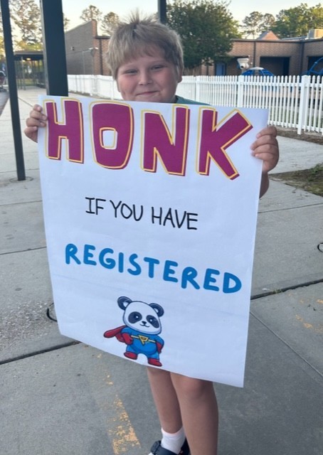 Cheering for Registration