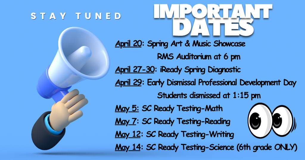 April and May Important Dates