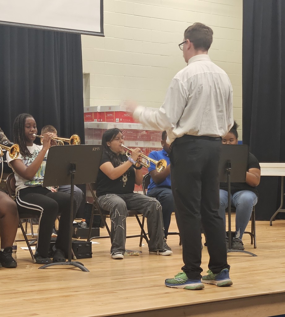 band students performing