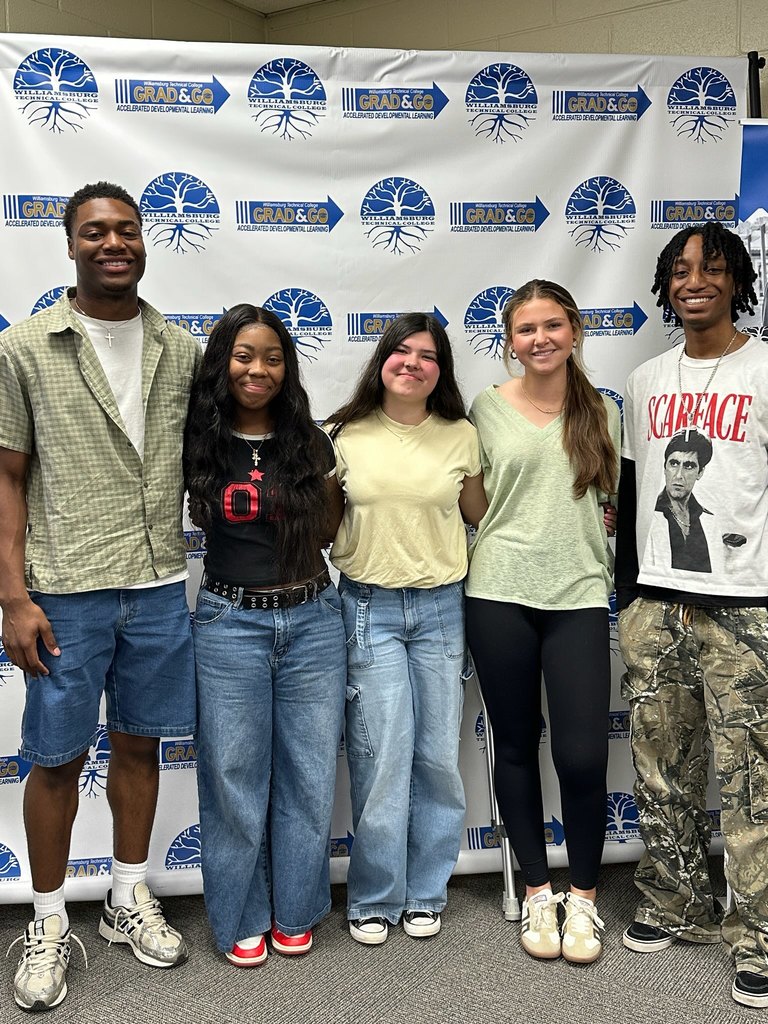 Congratulations to the following GHS students who participated in the 2026 Williamsburg Technical College Mathematics Competition. The team tied for third with 2 other schools after betting it all in final Jeopardy. 🙂  Austin Nesbit Jasmine Palmer Dana Wilson Stella Welch Aaron Brown