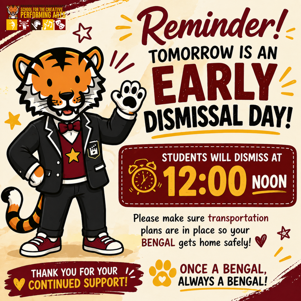 early dismissal at 12 noon