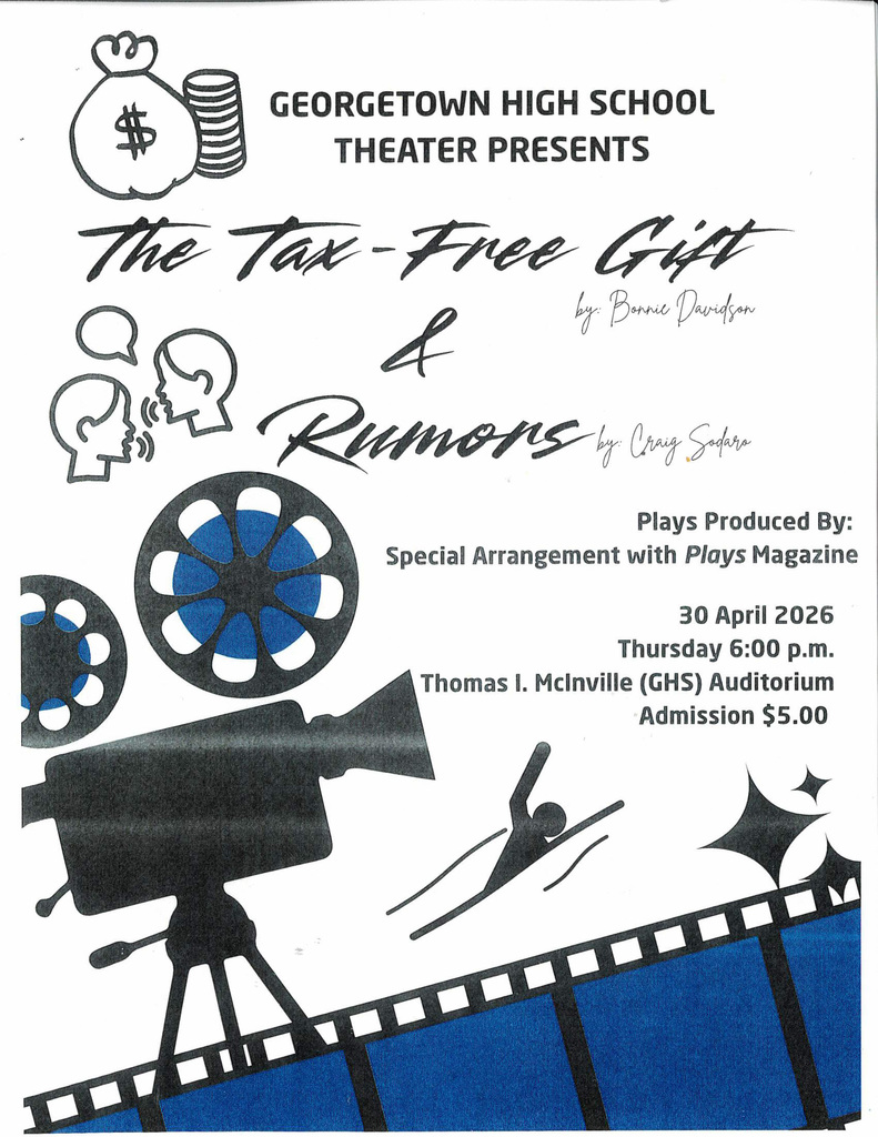 Come watch our theater students in action on Thursday, April 30 at 6:00pm! Admission: $5.00