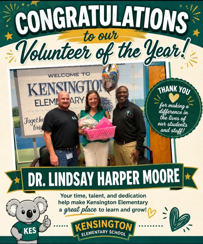 Flyer with a photo of Mr. Cook, Lindsay Harper Moore holding a pink gift basket, and Dr Cobb standing together