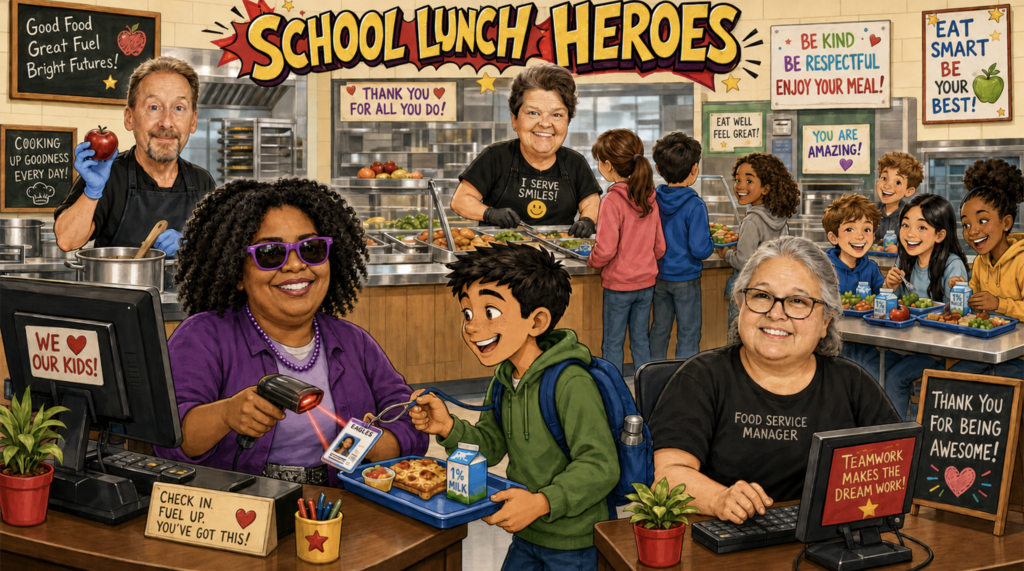 School Lunch Heroes flyer.
