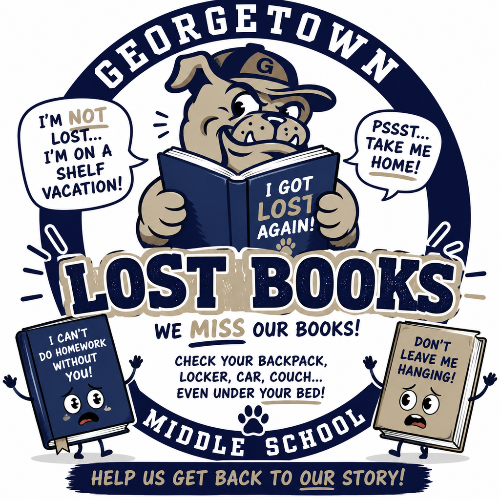 📚🚨 BIG BLUE BOOK HUNT 🚨📚 Bulldogs, it is time to become detectives 😂🔍 Please check your book bags, under the bed, in the car, beside the game system, at grandma house, and anywhere else a library book may be hiding 👀📖 We still have 243 library books checked out and they ALL need to come home to the library this week 💙🐾 Do not let that library book start paying rent at your house 😂 Return those books, Bulldogs! 📚✨