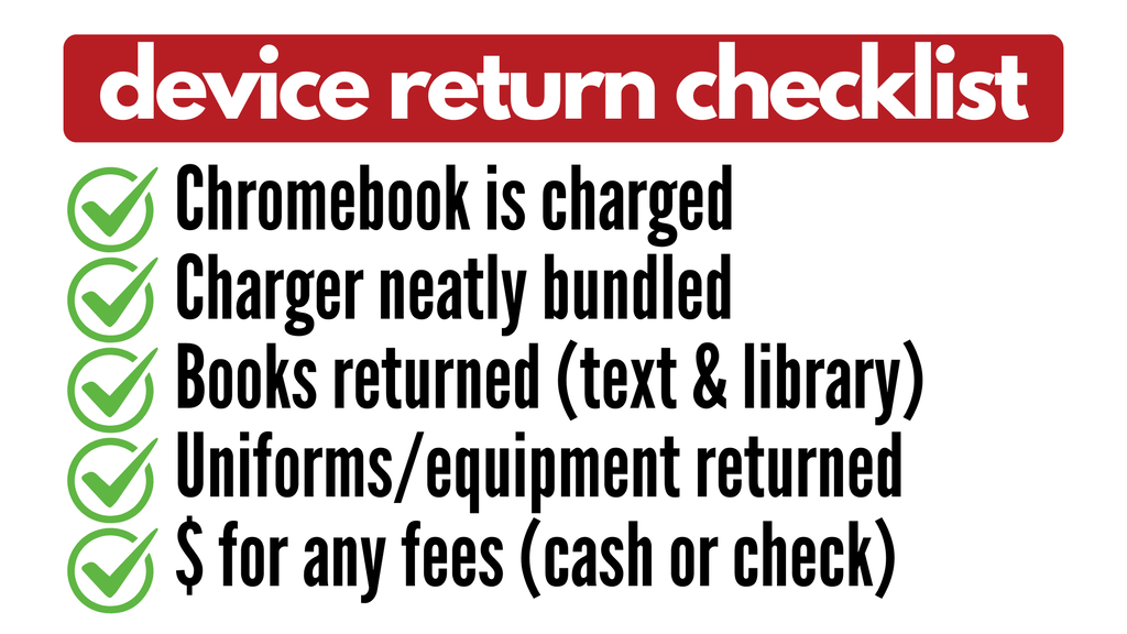 device return checklist