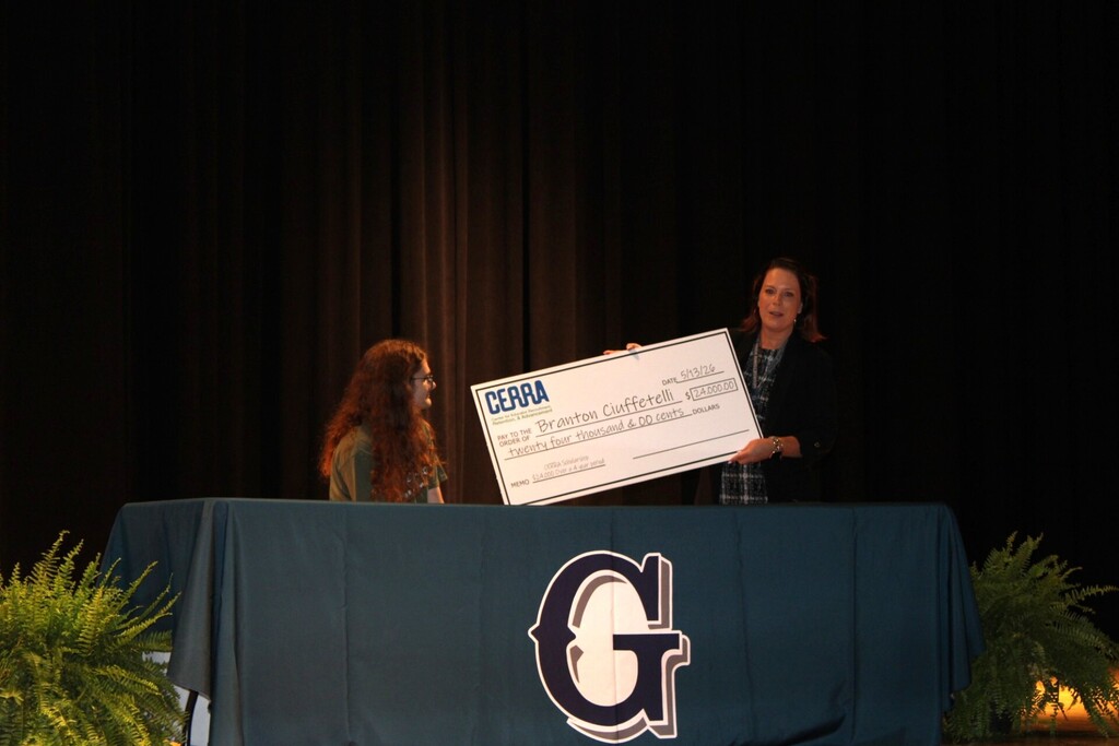 Branton Ciuffetelli was recently selected for Teaching Fellows at Charleston Southern University. Ms. Blount and Dr. Hering worked together to organize a brief ceremony to celebrate his achievements. Ms. Blount did an amazing job recognizing Branton for not only his academic achievements, but his hard work, his character, and his perseverance to submit his portfolio. In Teacher Cadets, Branton was given opportunities to plan, observe, model, and provide instruction. These experiences, as well as others, have allowed him to develop the essential skills (critical thinking, collaboration, reading, writing, and relationship building) that make our students College and Career Ready.
