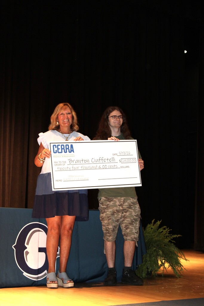 Branton Ciuffetelli was recently selected for Teaching Fellows at Charleston Southern University. Ms. Blount and Dr. Hering worked together to organize a brief ceremony to celebrate his achievements. Ms. Blount did an amazing job recognizing Branton for not only his academic achievements, but his hard work, his character, and his perseverance to submit his portfolio. In Teacher Cadets, Branton was given opportunities to plan, observe, model, and provide instruction. These experiences, as well as others, have allowed him to develop the essential skills (critical thinking, collaboration, reading, writing, and relationship building) that make our students College and Career Ready.