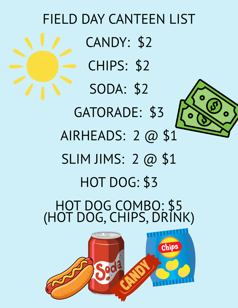 Canteen price list