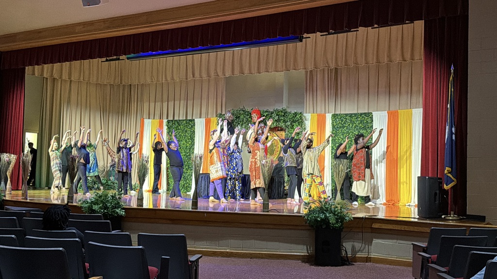 Our in-costume, middle school cast in the production of Disney's The Lion King Jr. 