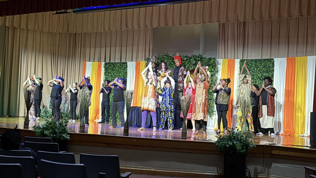 Our in-costume, middle school cast in the production of Disney's The Lion King Jr. 
