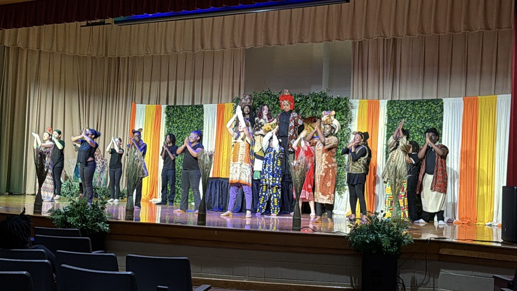 Our in-costume, middle school cast in the production of Disney's The Lion King Jr. 
