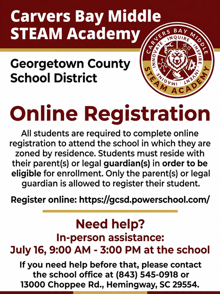 Online Registration Flyer