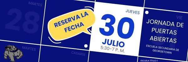 SAVE THE DATE: Open House will take place on Thursday, July 30, from 5:30-7:00 pm.