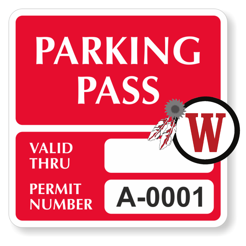 image of generic parking pass