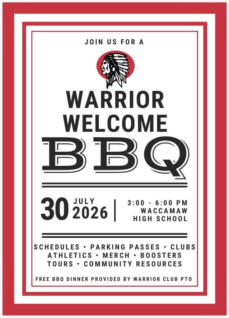 Warrior Welcome BBQ flyer