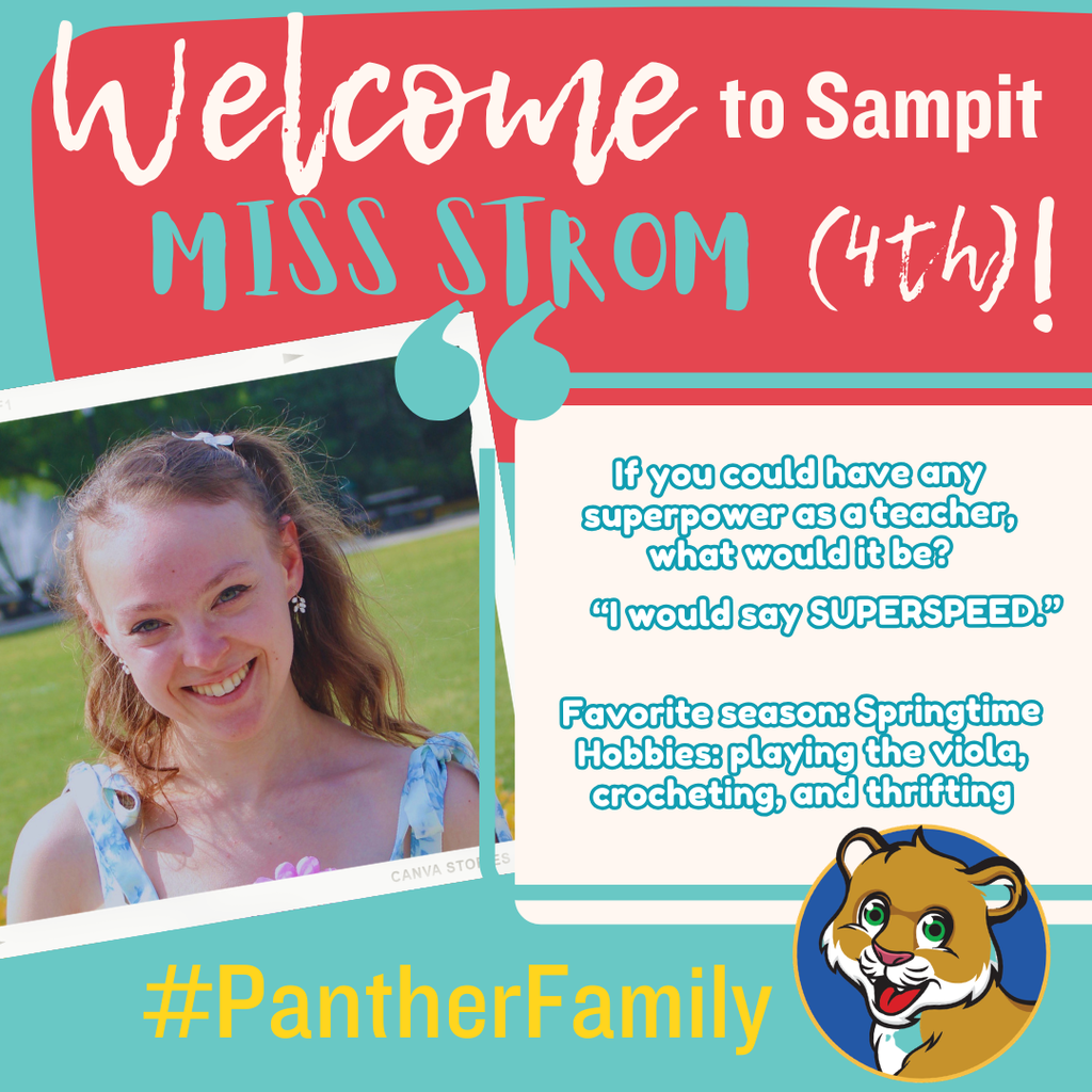new teacher at sampit elementary