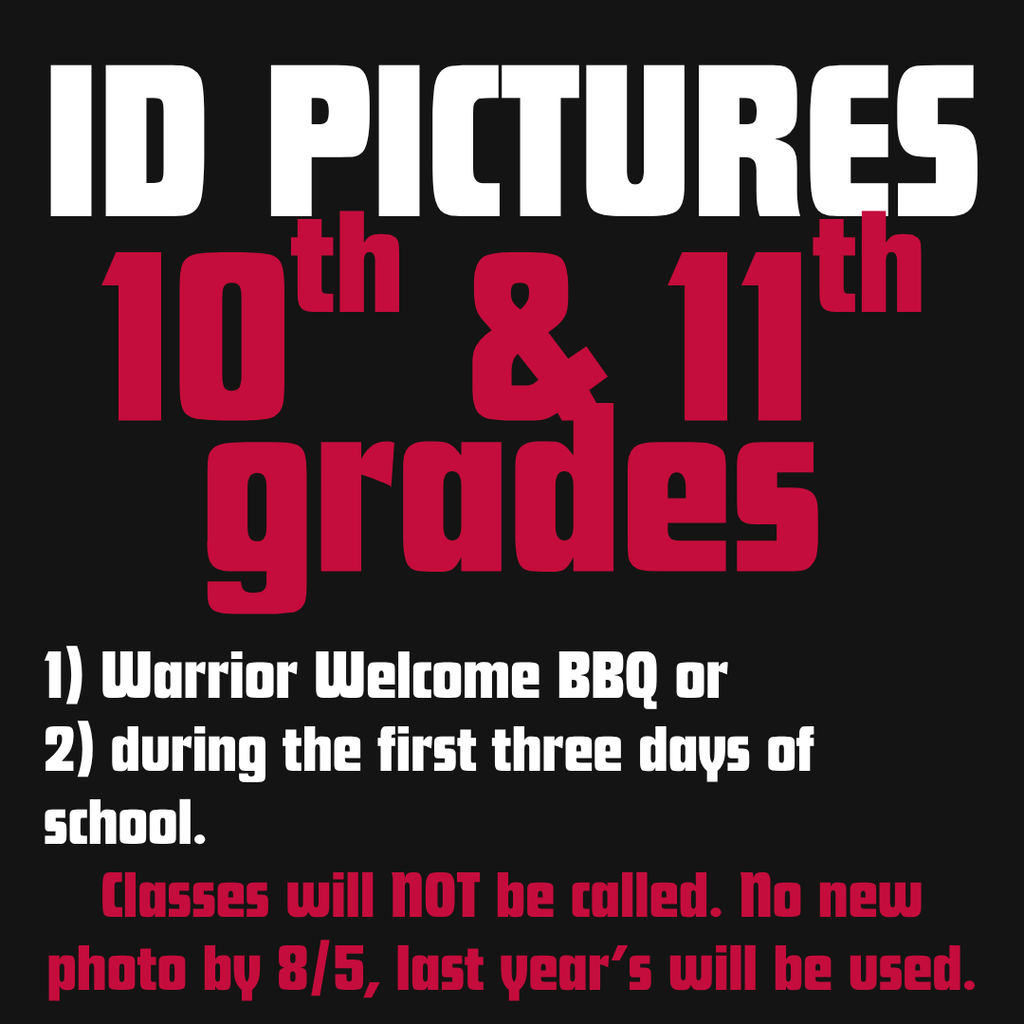 10th & 11th grade ID instructions