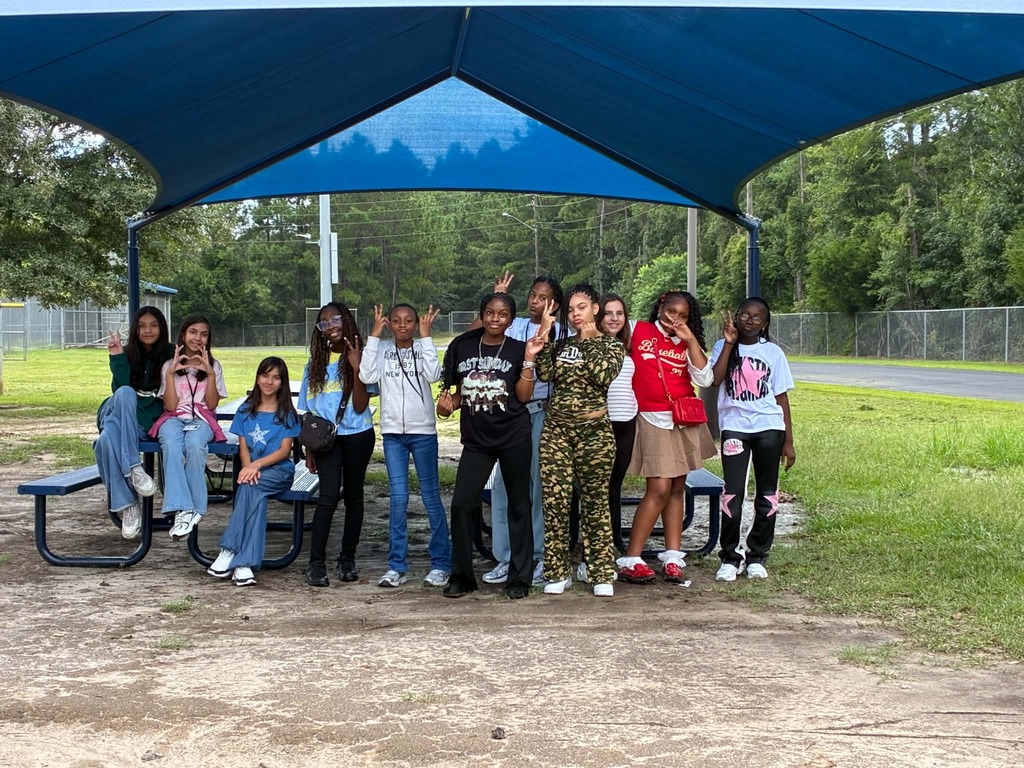 First Day Recess Our first day back at the Blue was a little short-lived thanks to Mother Nature doing what she does best. 🌧️💙 But before the rain rolled in, our 6th grade first recess group got to break in our brand-new shade area—and they definitely understood the assignment! 😎 We're looking forward to many more recess memories... hopefully with a little more sunshine! ☀️