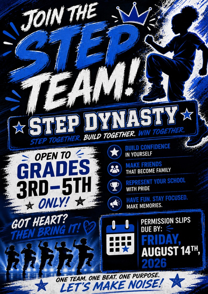 flyer for step team 