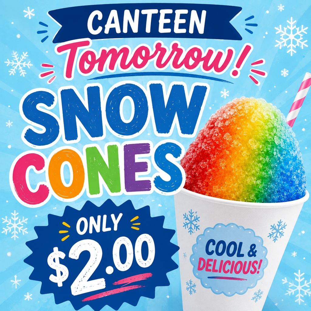 Snow Cone Flyer for August 14 