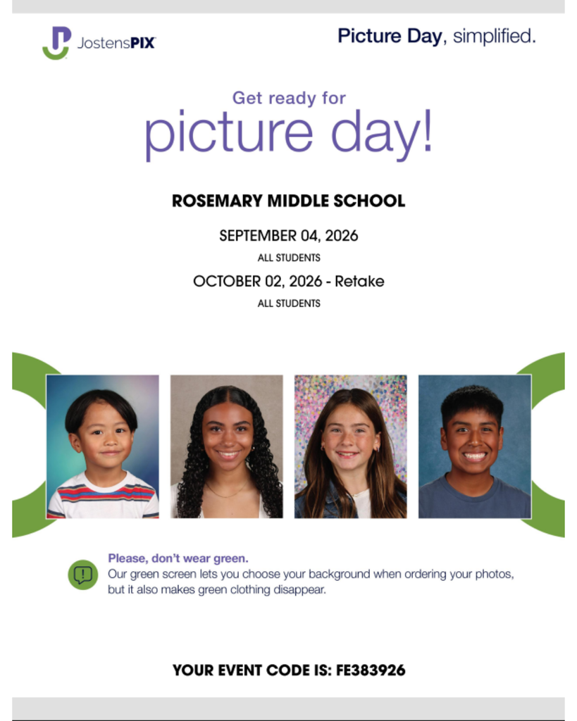 Jostens picture day flyer side 1